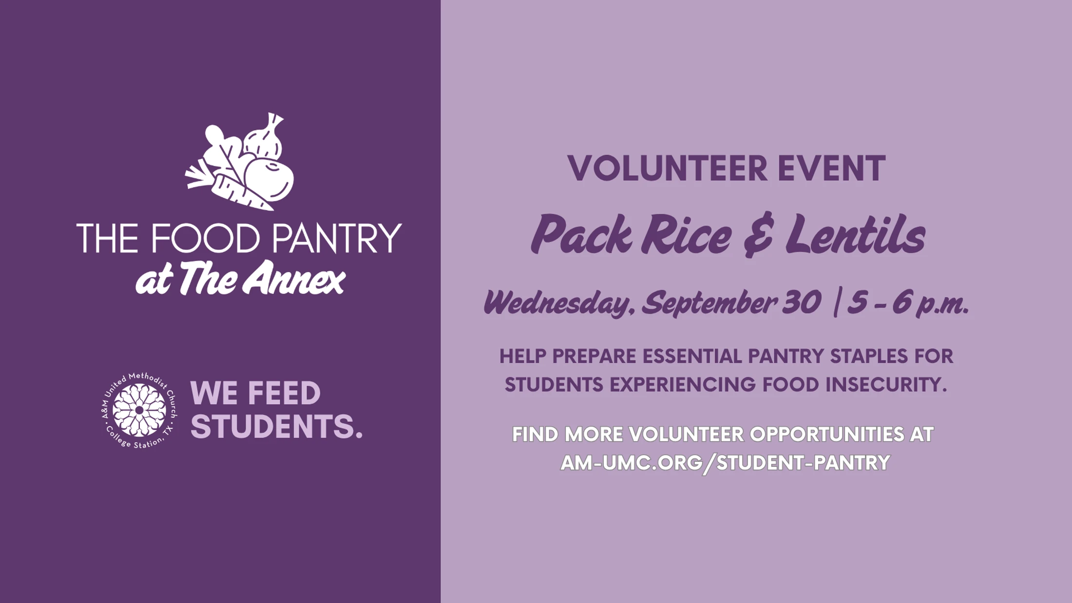 Student Pantry Volunteer Event