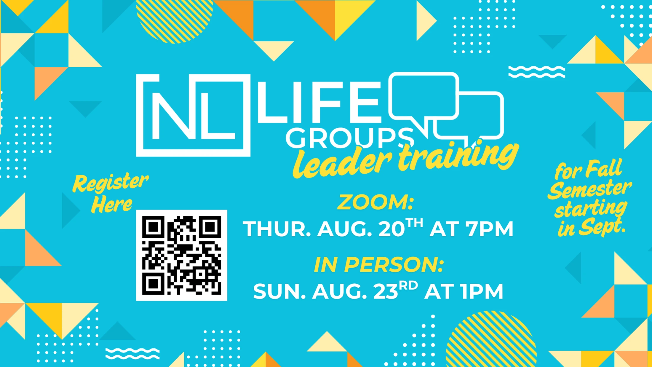 Life Group Leaders Training