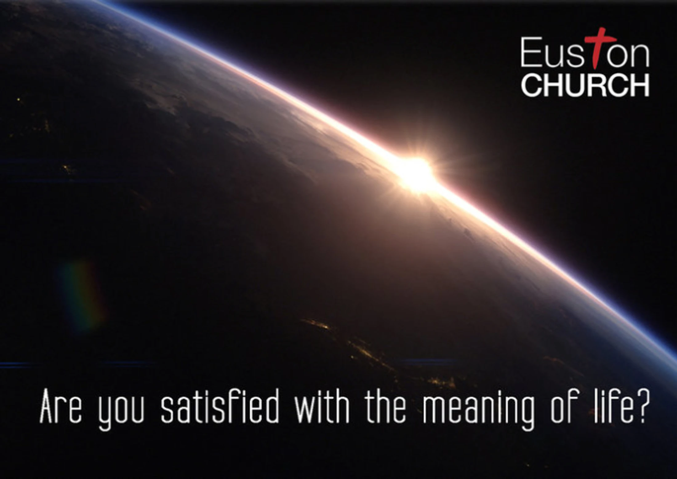 ‘Are you satisfied with the meaning of life?’