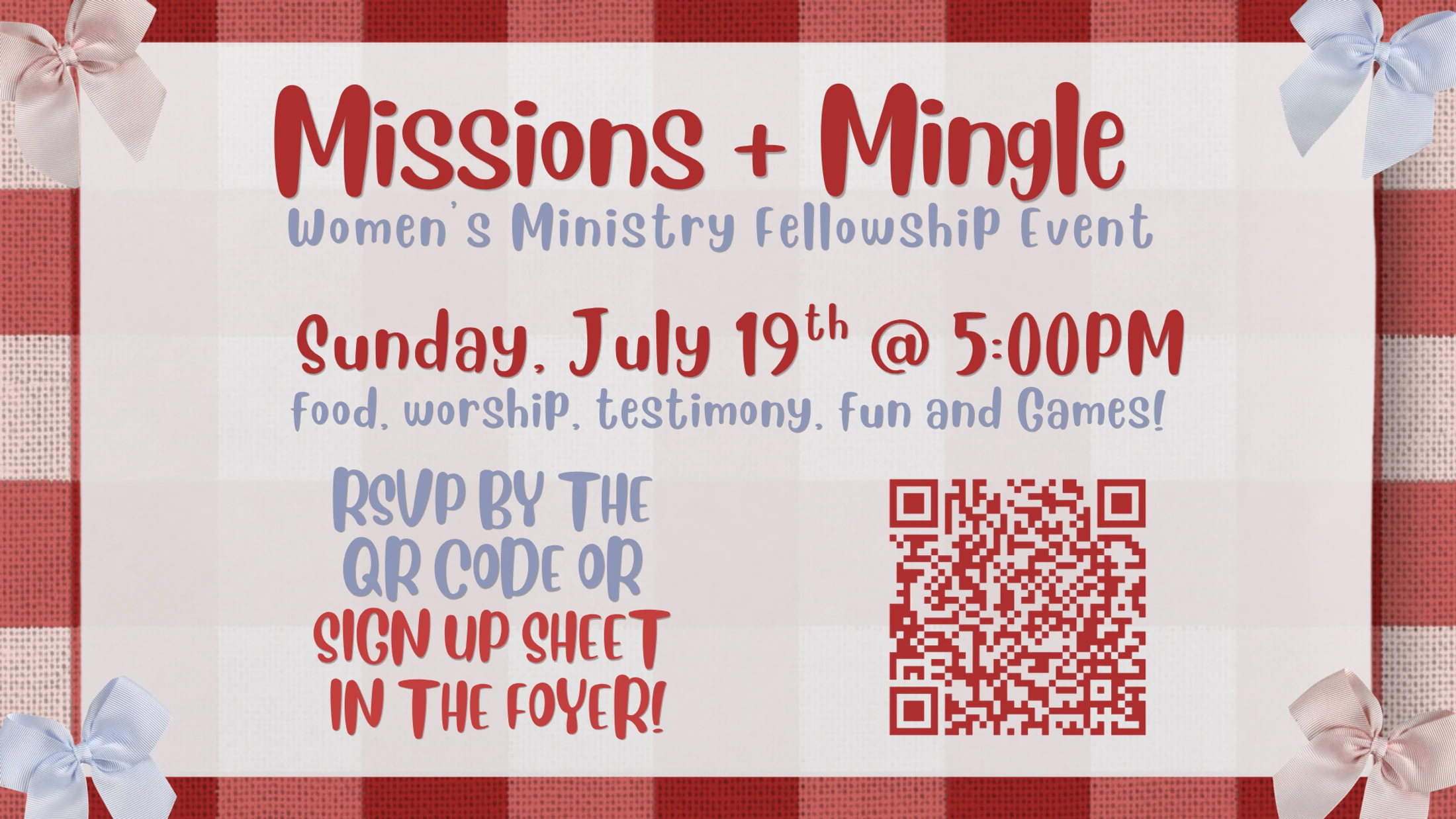 Women's Ministry Event