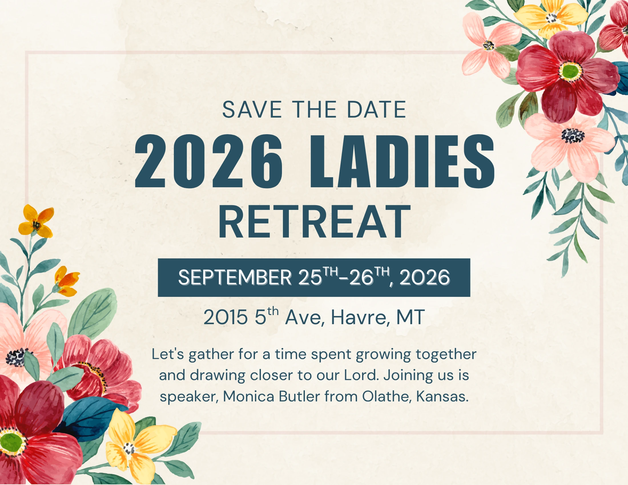 Montana Christian Ladies' Fellowship Retreat