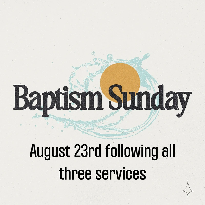 Baptism Sunday