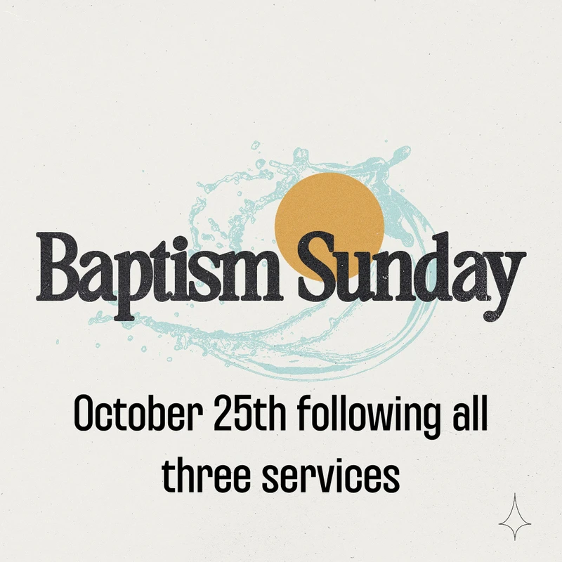 Baptism Sunday