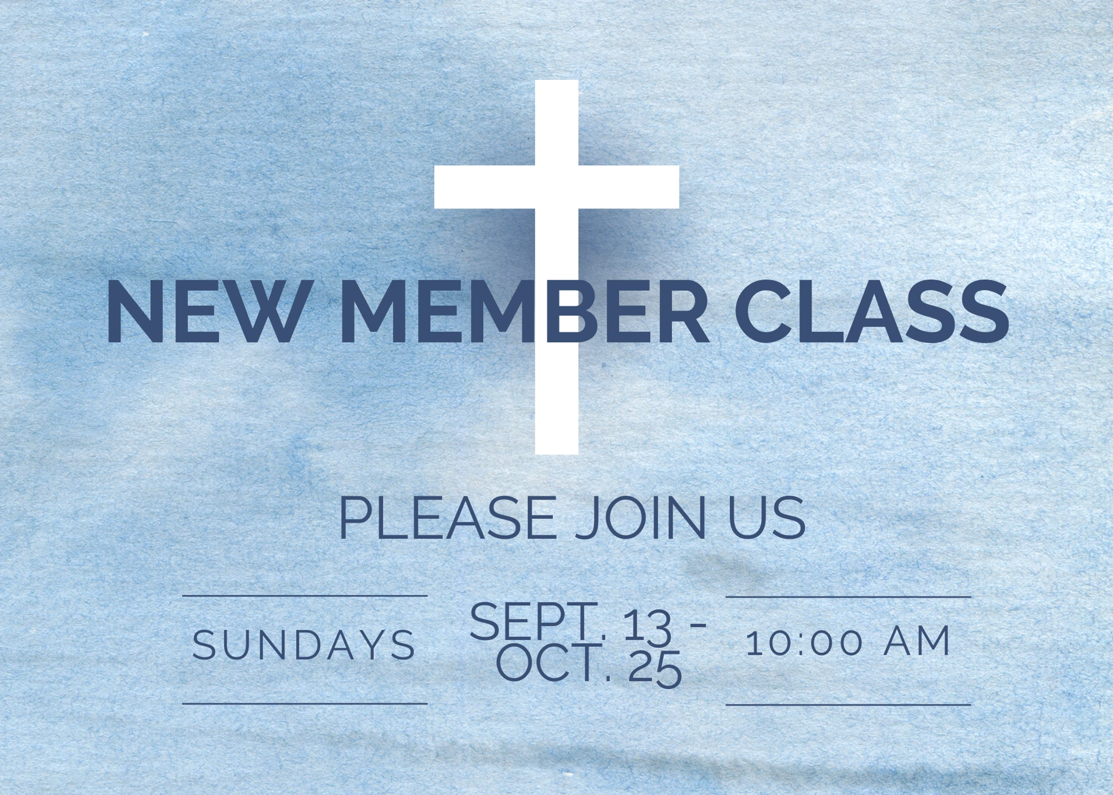 New Member Class
