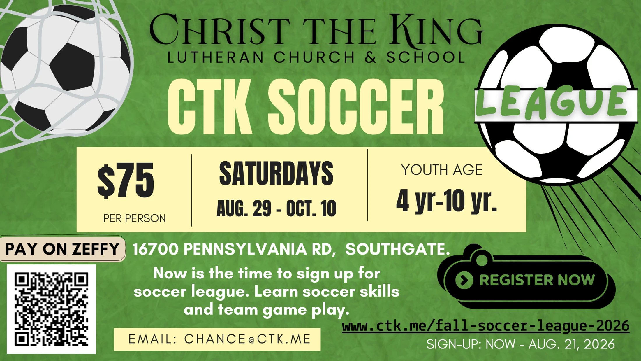 Fall Soccer League 2026