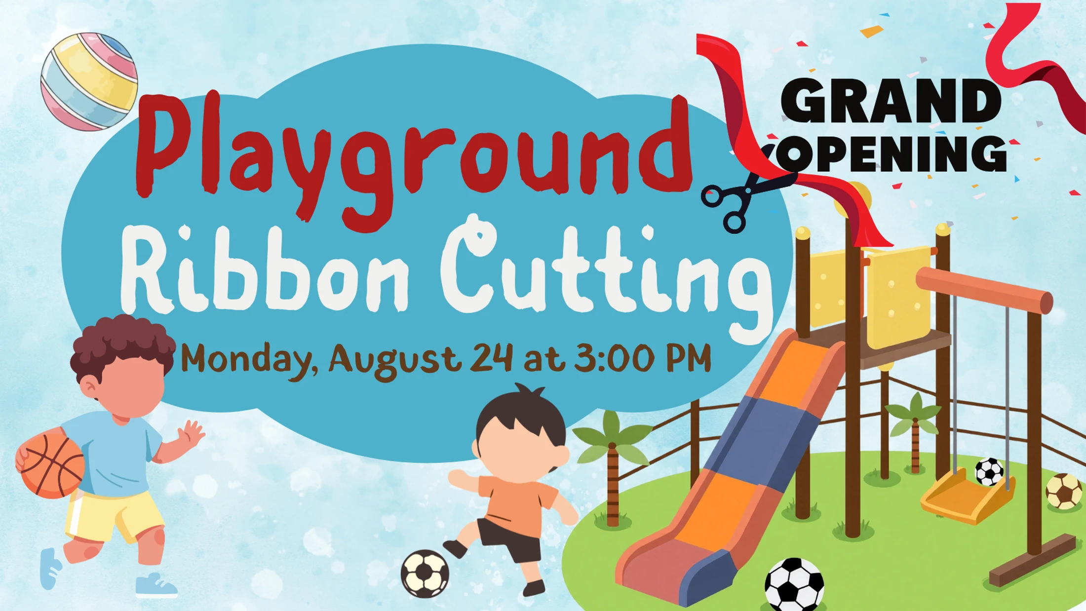 New Playground Ribbon Cutting