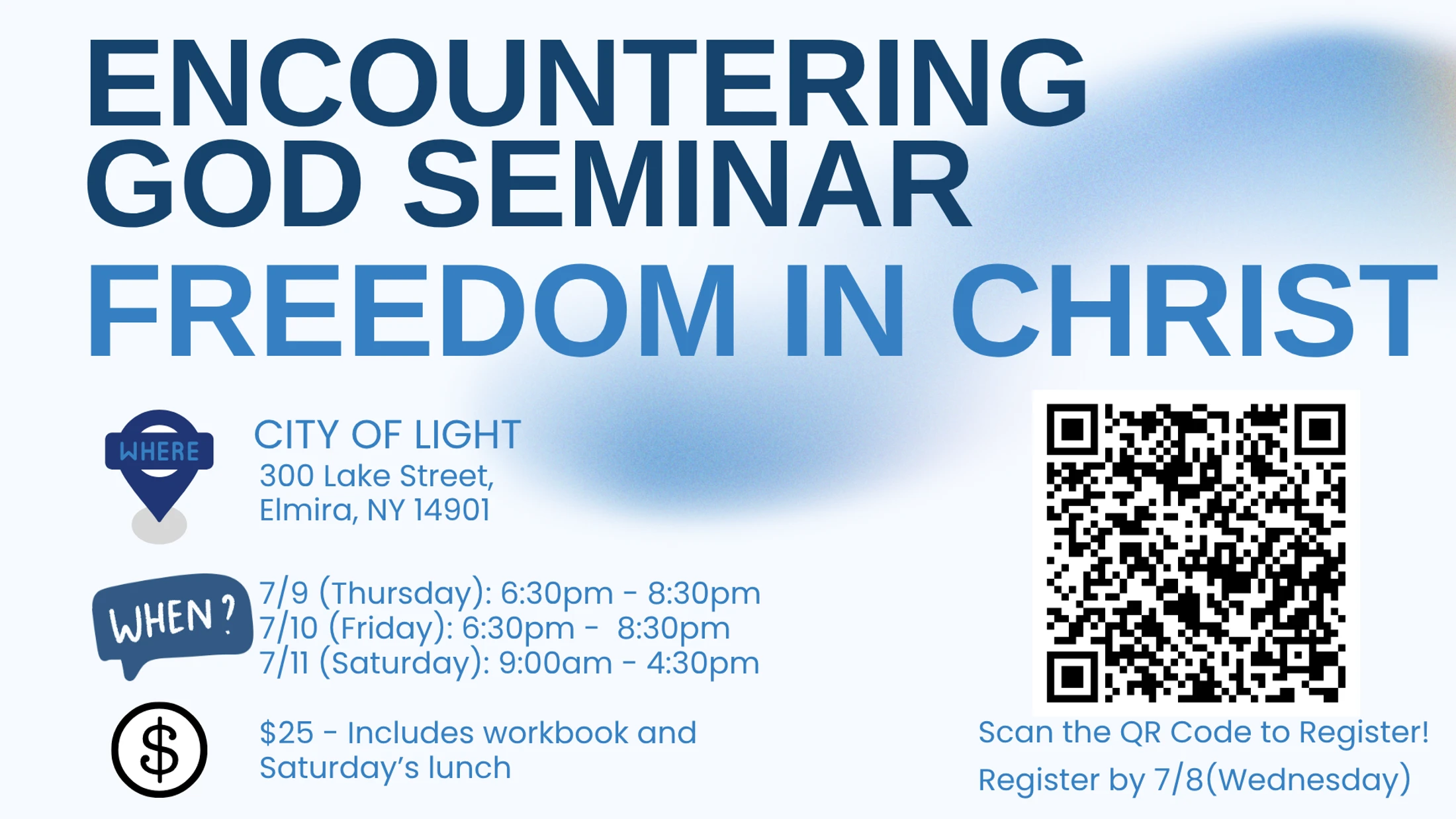 Encountering God Seminar:  Finding Freedom in Christ