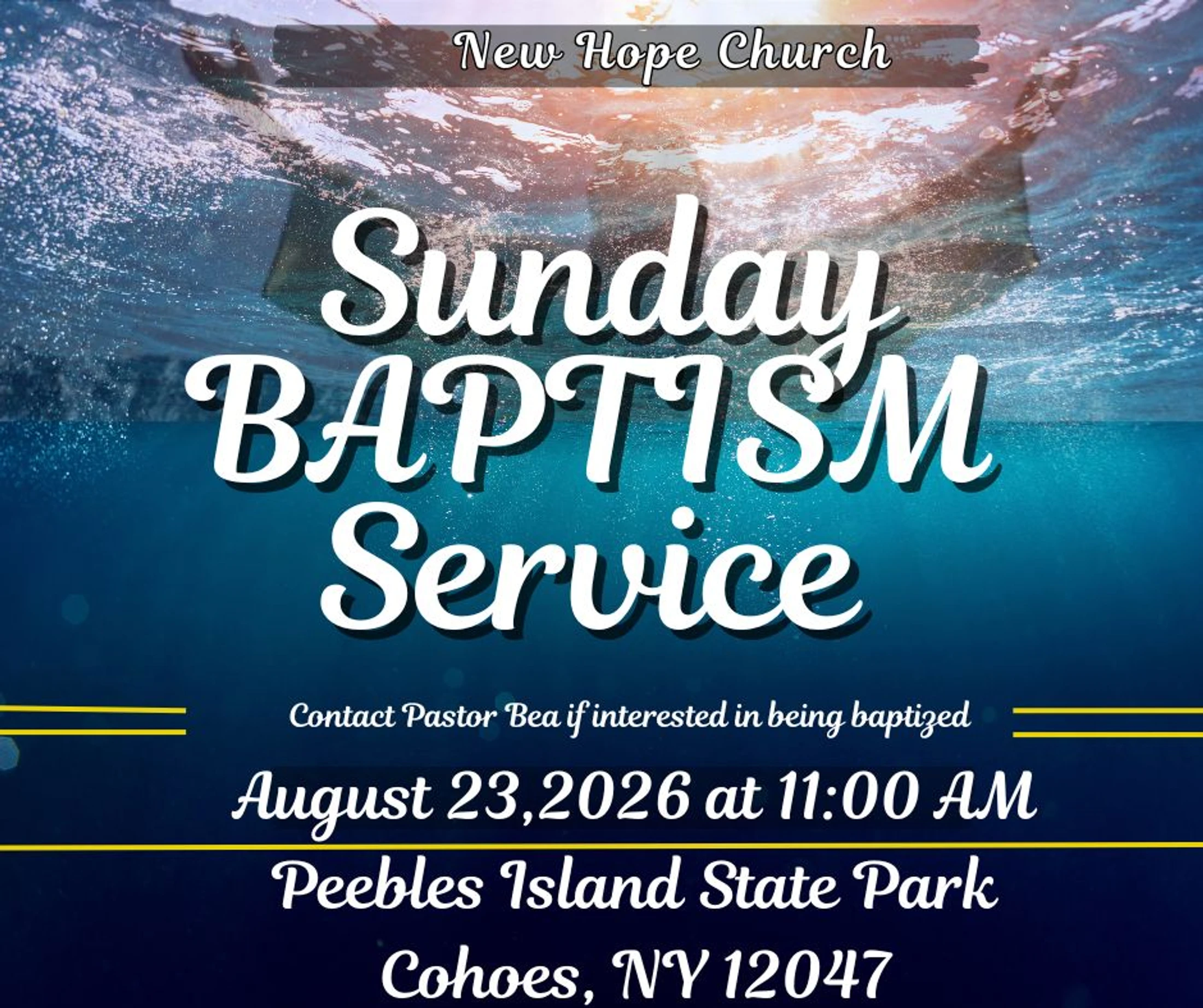 Baptism Service Flyer English 2026-08-23