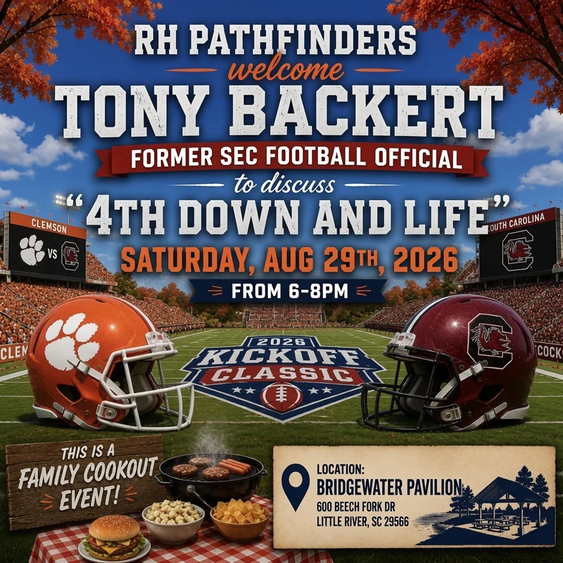 Pathfinders Family Cookout with Tony Backert