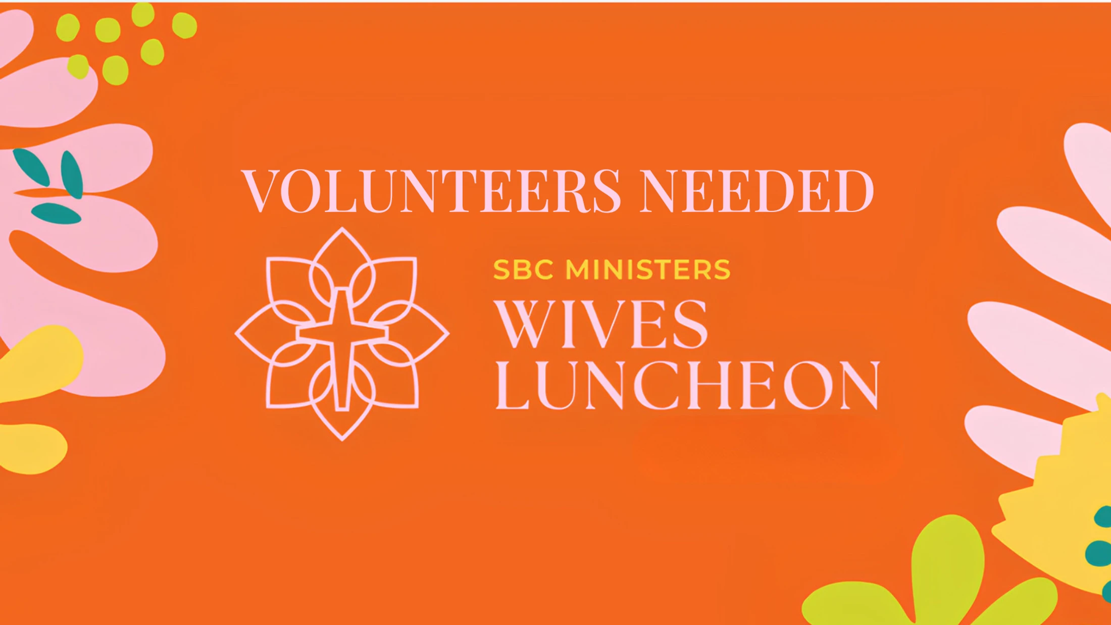 Volunteer at The Ministers Wives Luncheon at SBC Orlando