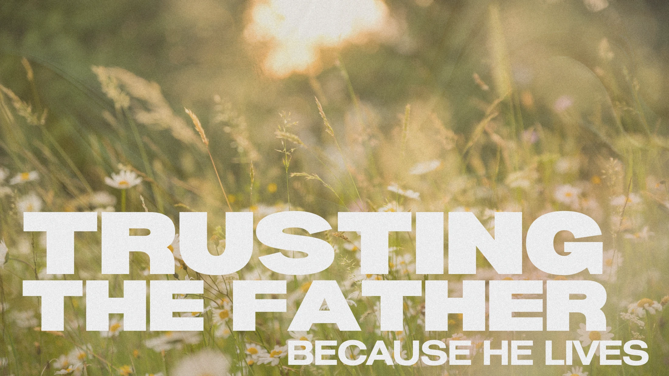 Trusting the Father: Because He Lives