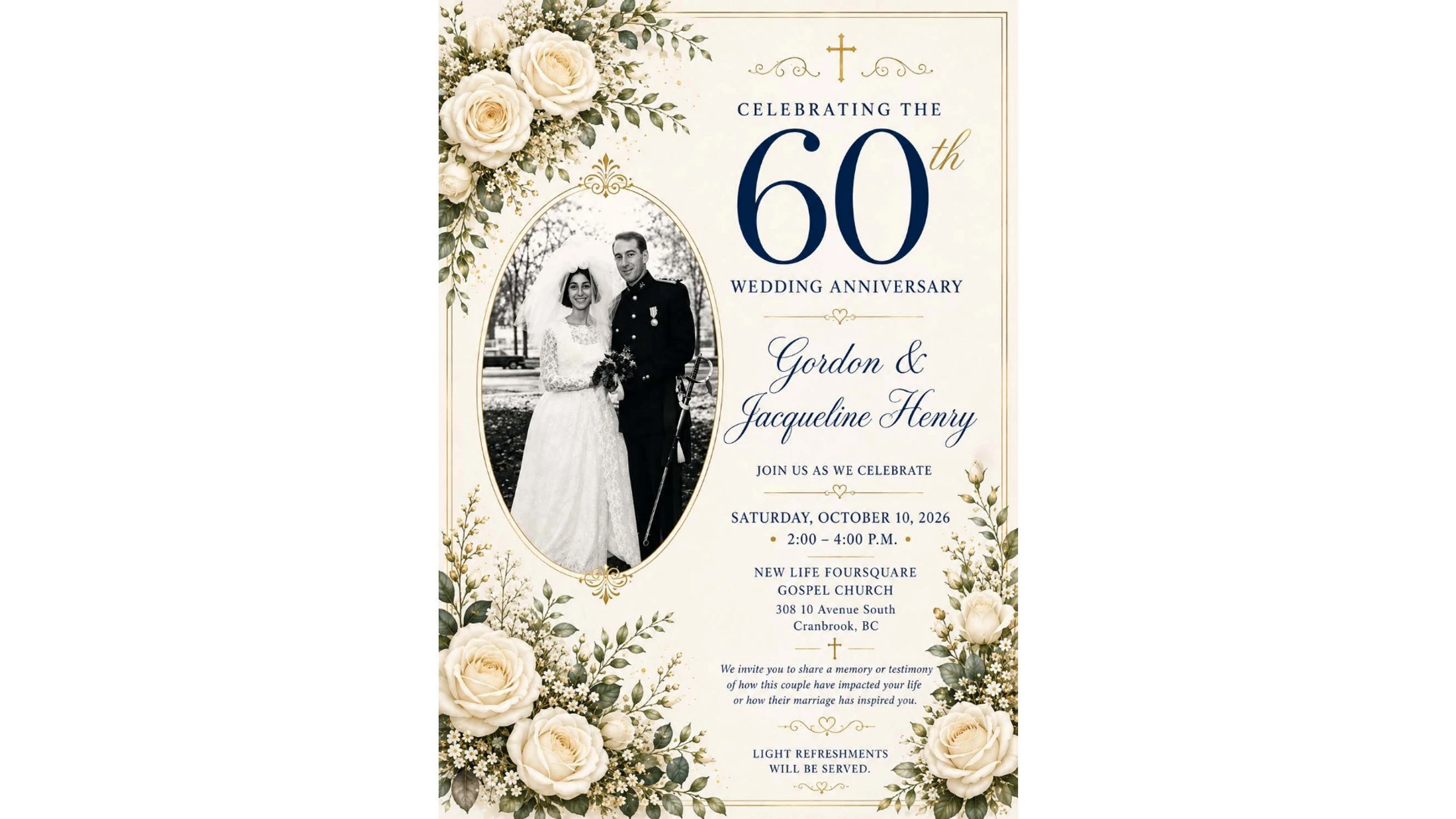 Pastor Gordon and Jaqueline's Anniversary