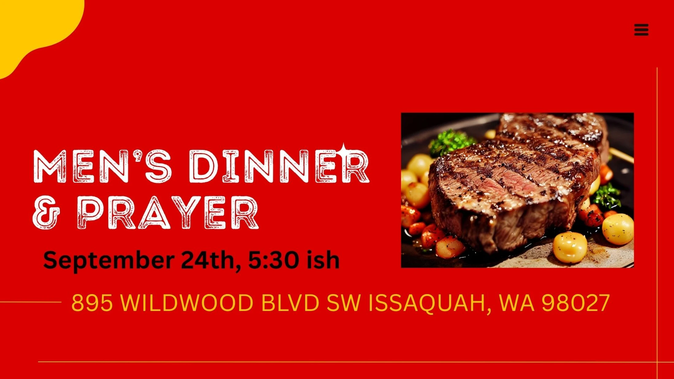 Men's Dinner & Prayer