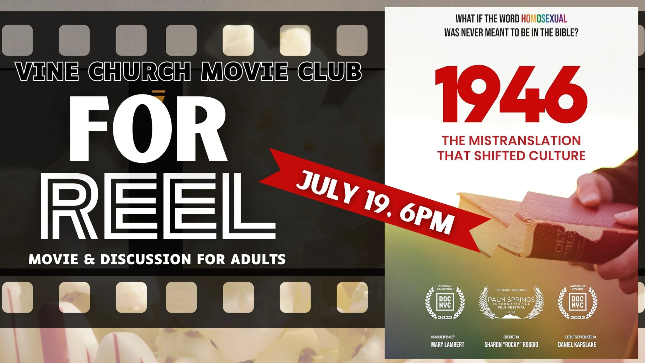 For Reel: Movie & Discussion