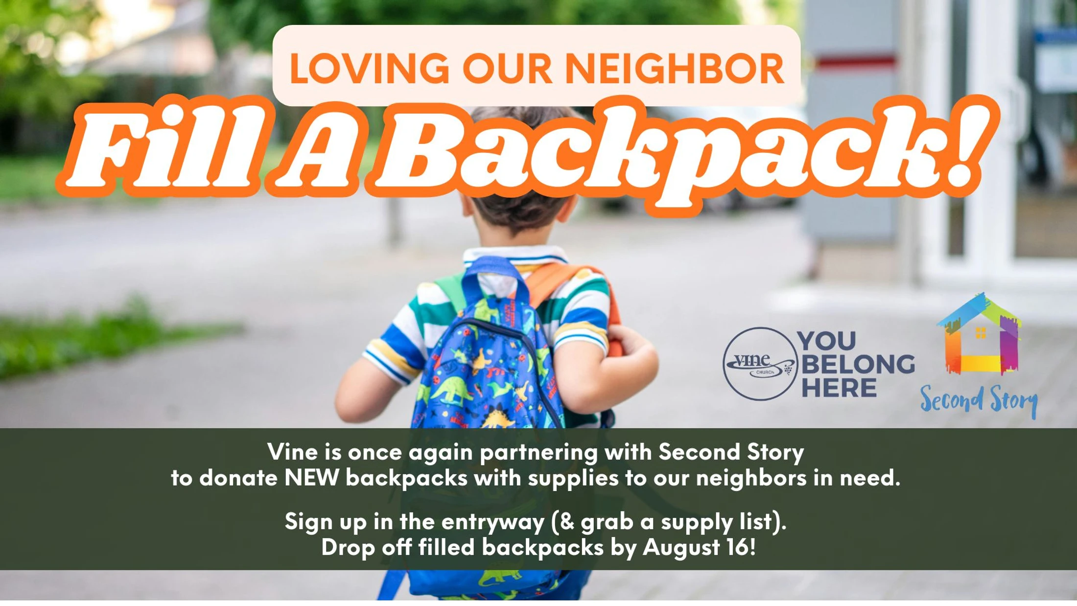 Fill A Backpack!