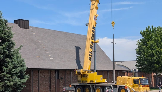 Removal of steeple