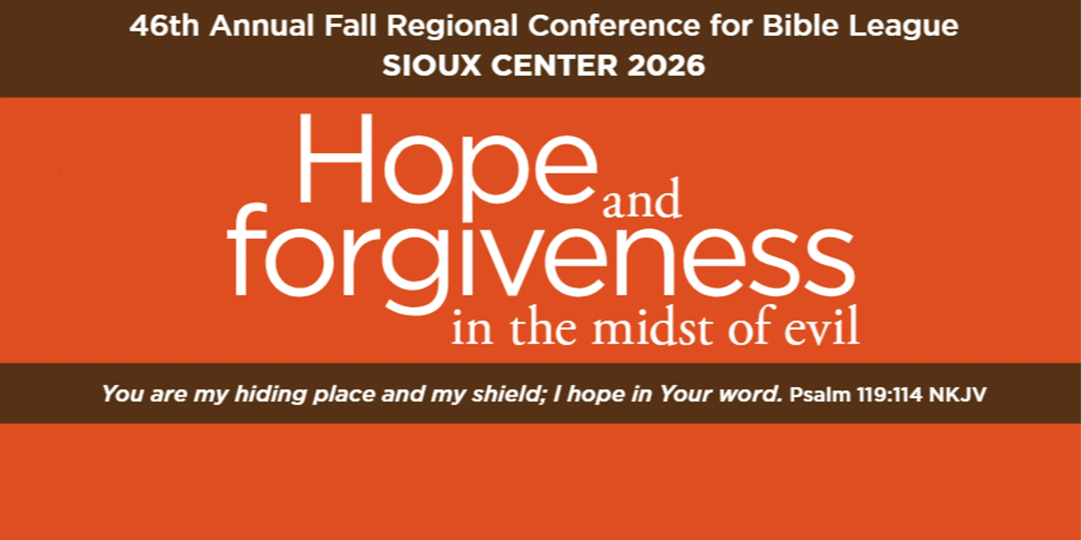 Bible League Annual Fall Conference 2026