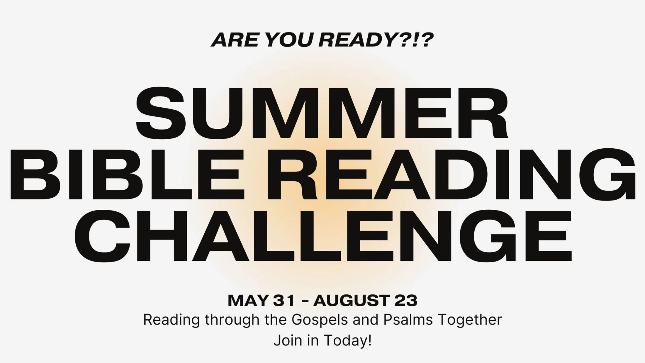 Summer Bible Reading Challenge