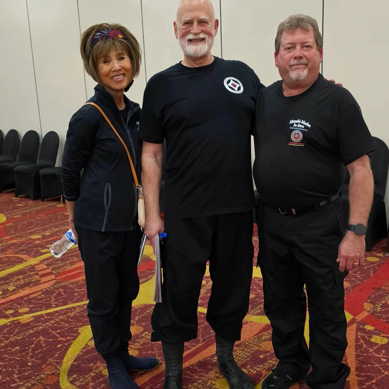 Soke Murdock with Stephen Hayes and his wife Rumiko.