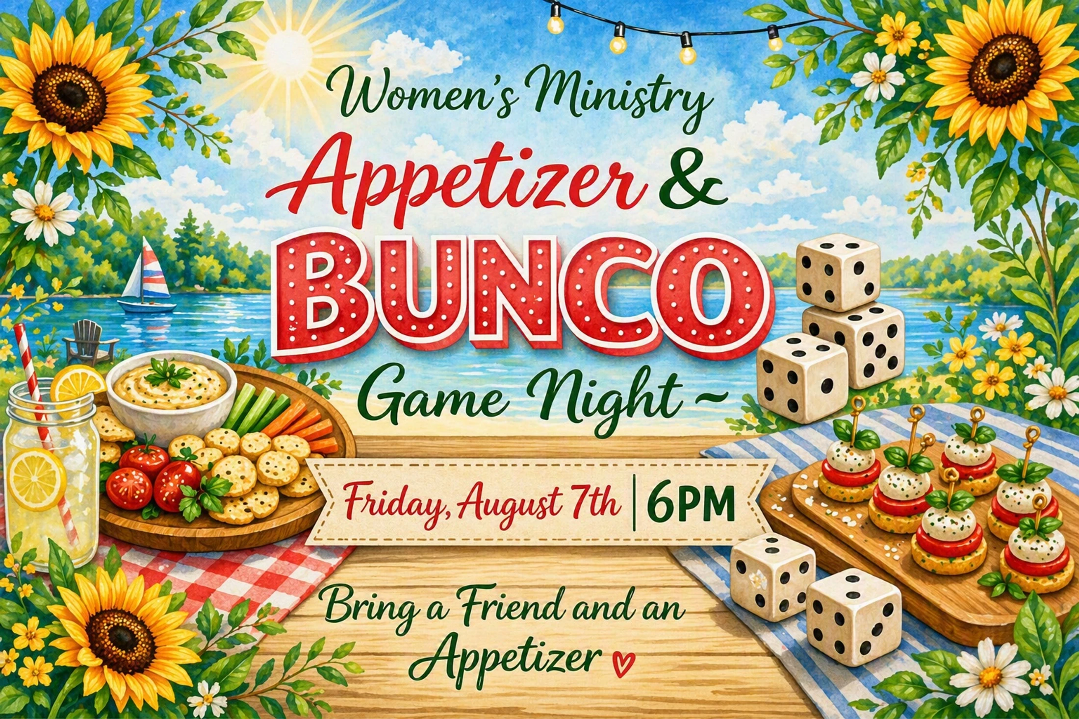 Ladies Bunco Night, 8/07/26
