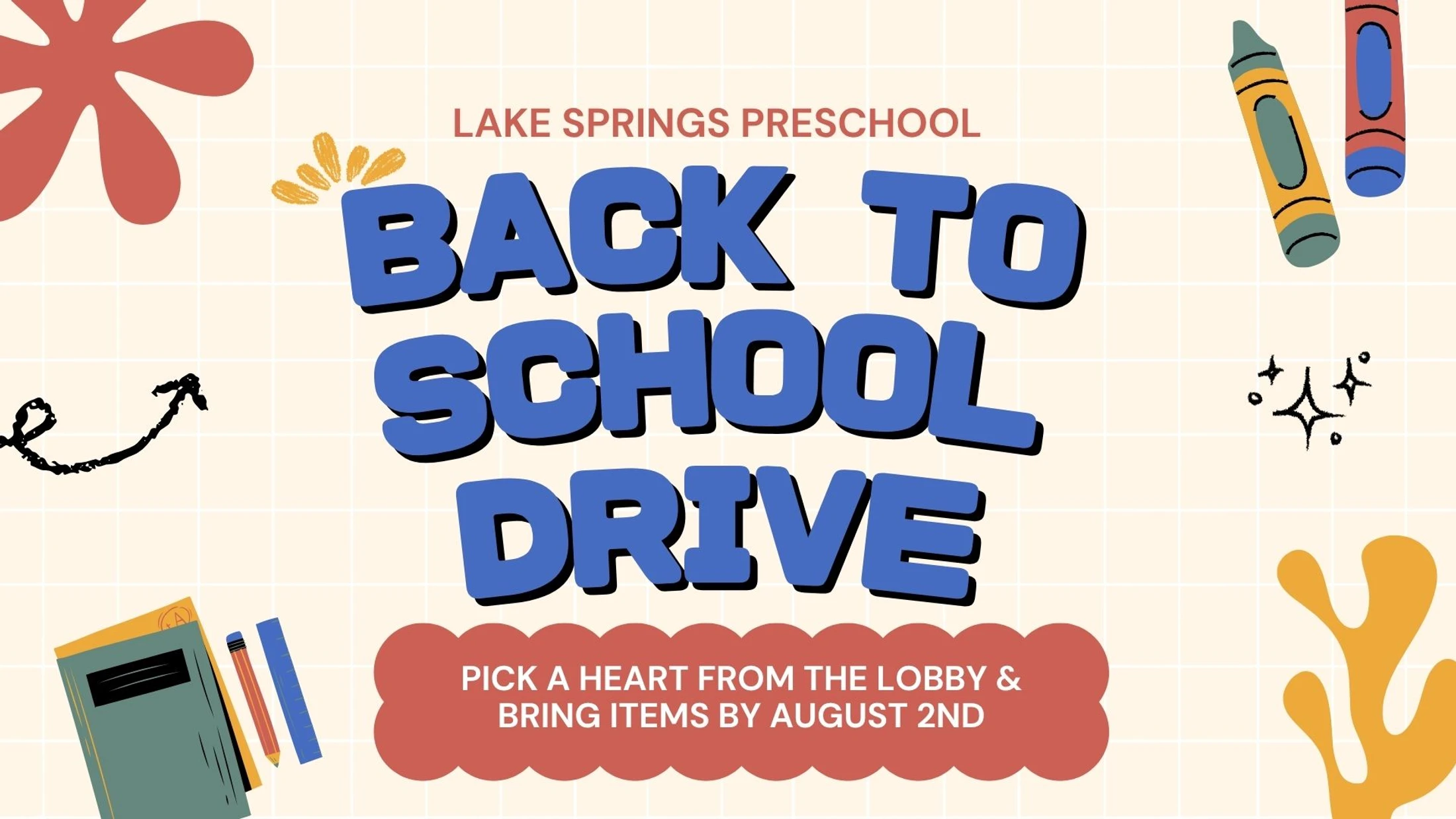 Preschool Supplies Drive