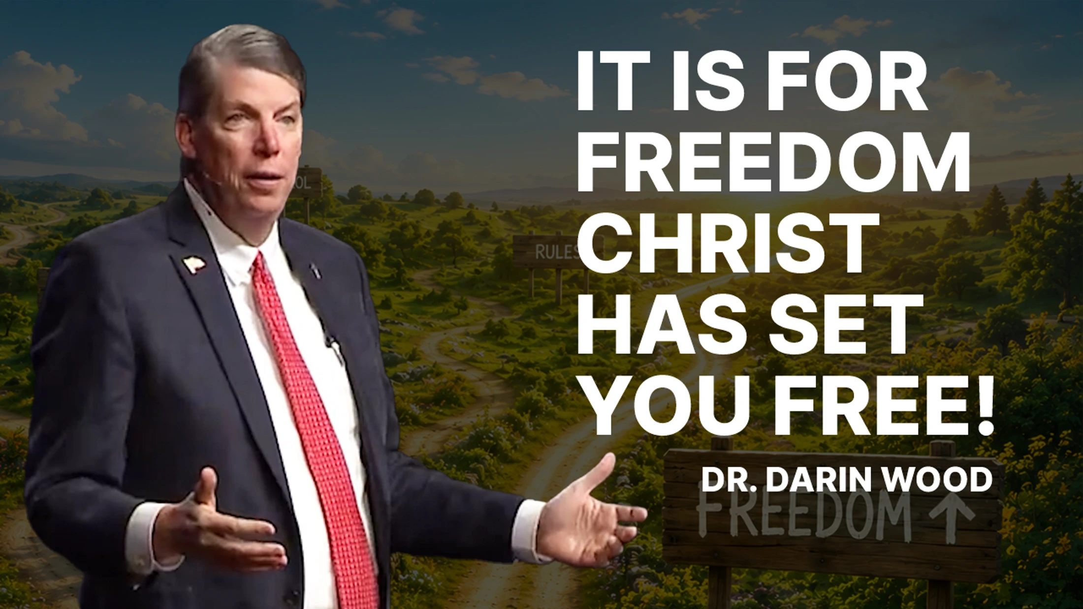 It is for Freedom Christ has set you Free!