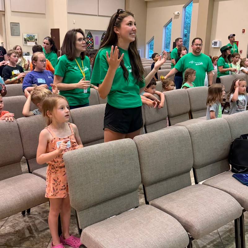 Vacation Bible School occurs for one week during the summer.