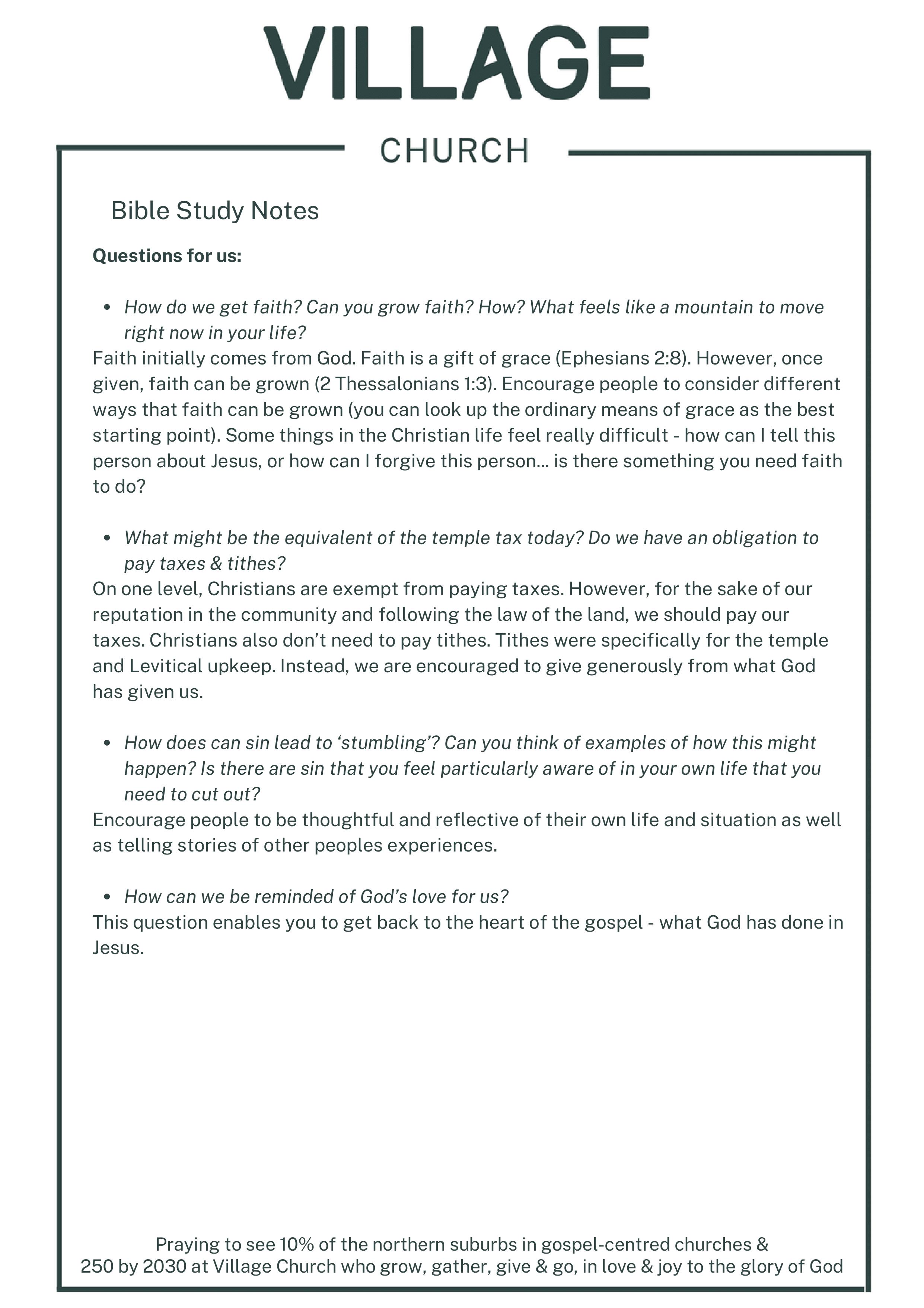 Matthew Bible Study Notes – Page 3
