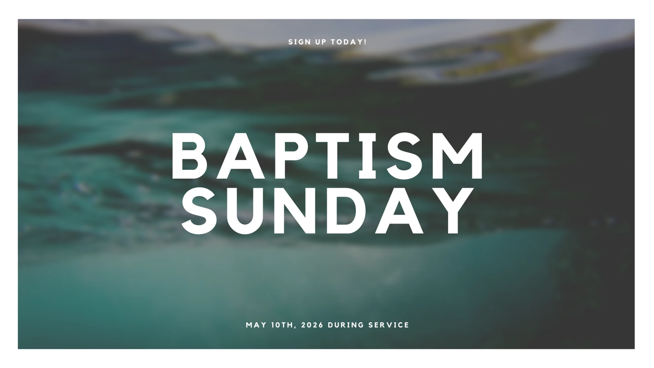 Sunday Baptism