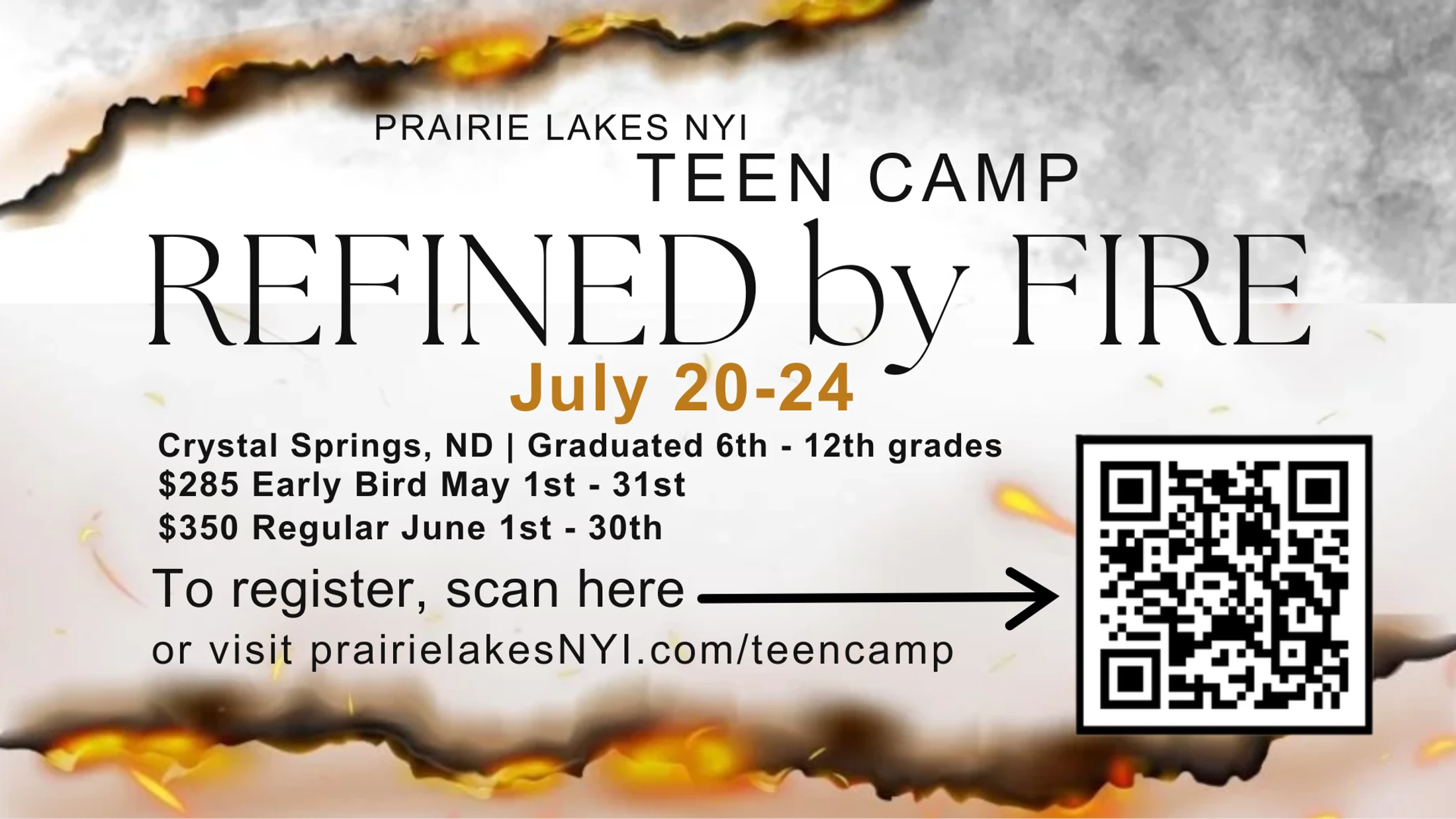 "Refined by Fire" Teen Camp