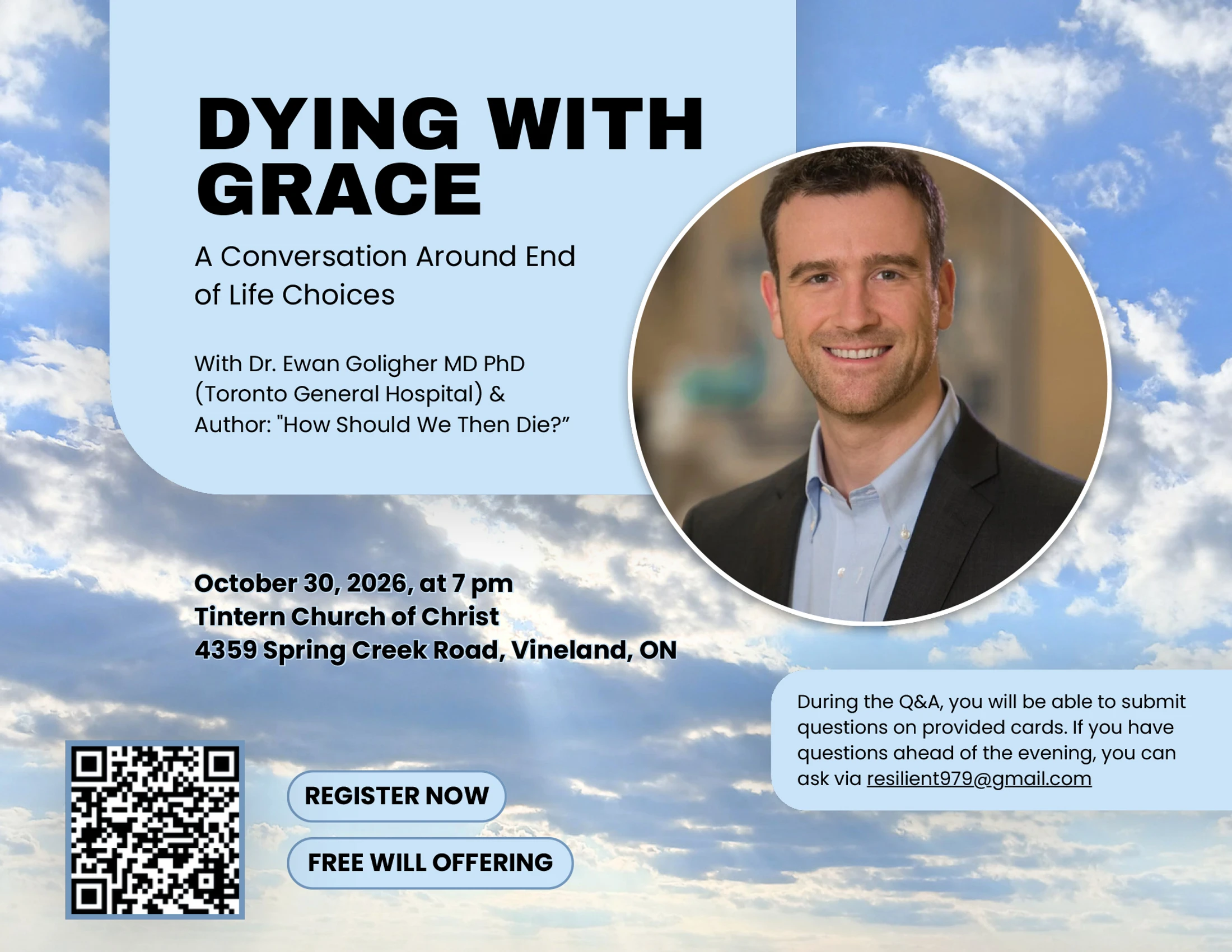 Dying With Grace: A Conversation Around End of Life Choices