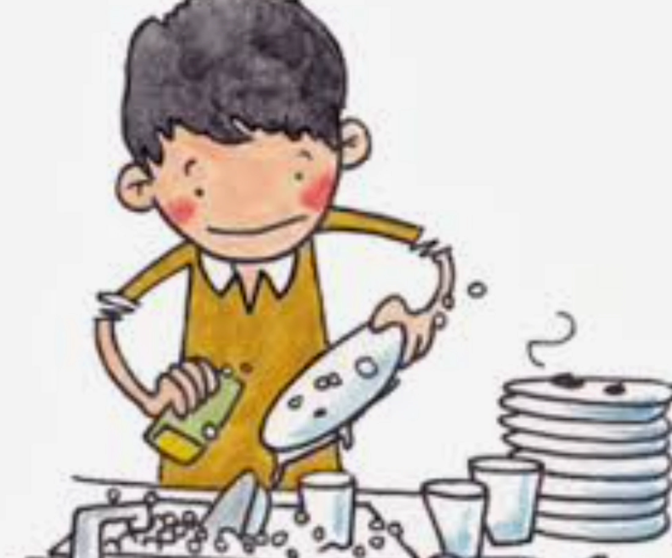 "Whose turn is it to wash the dishes" based on Luke 10:25-37 and 38-42