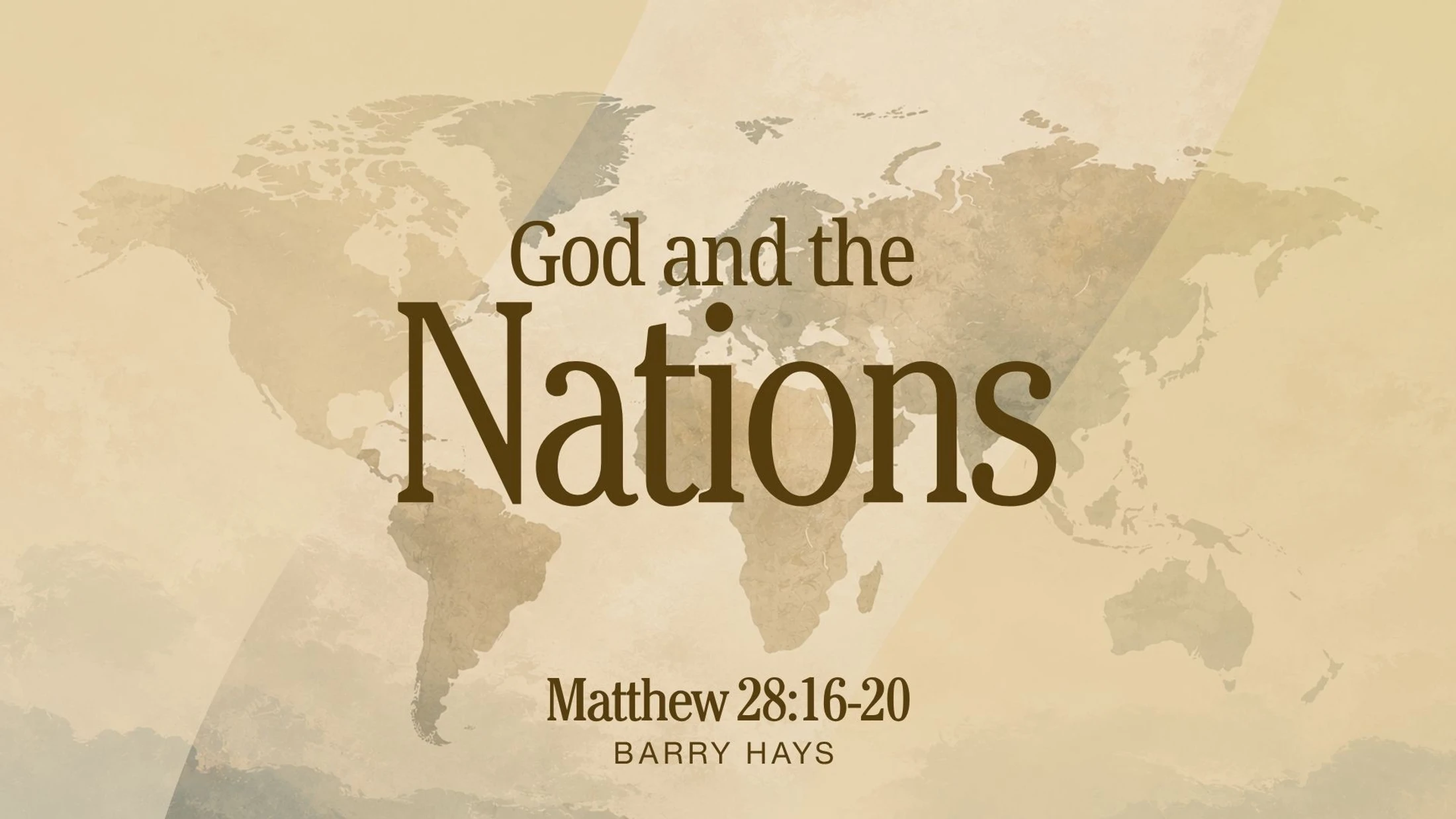 God and the Nations