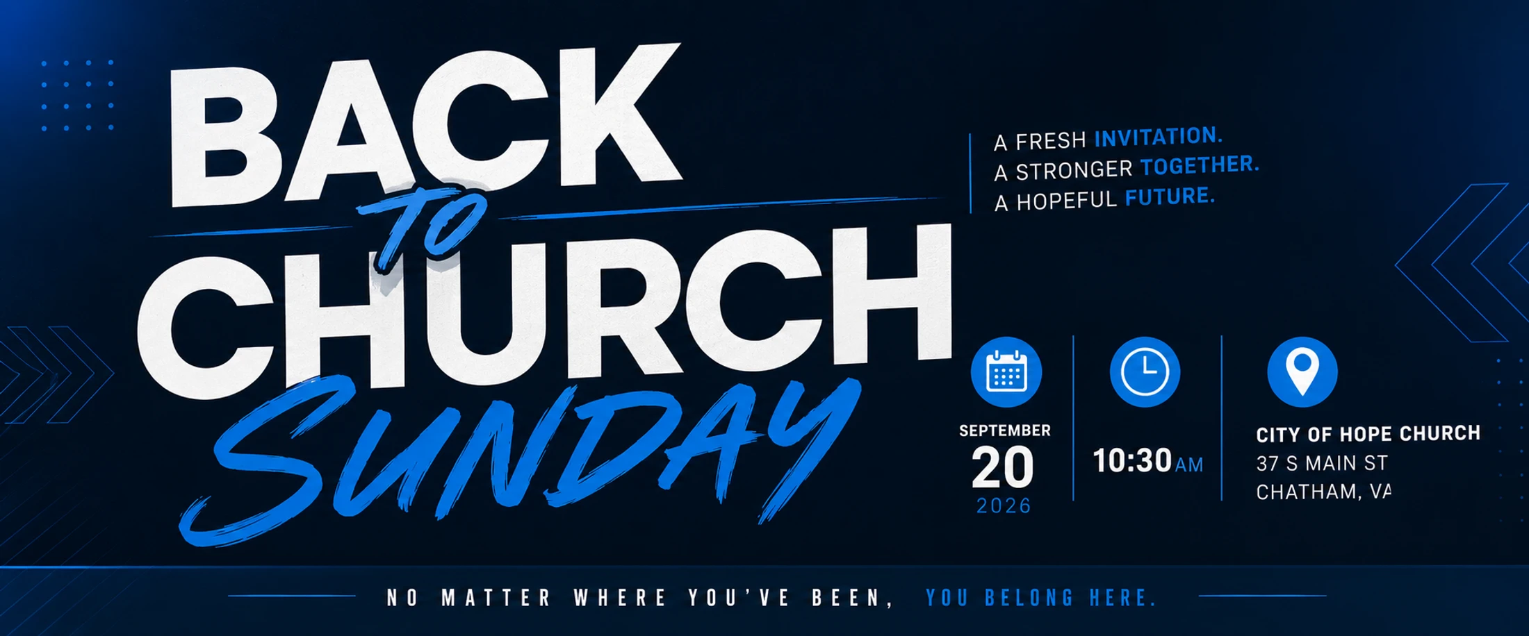 Back 2 Church Sunday