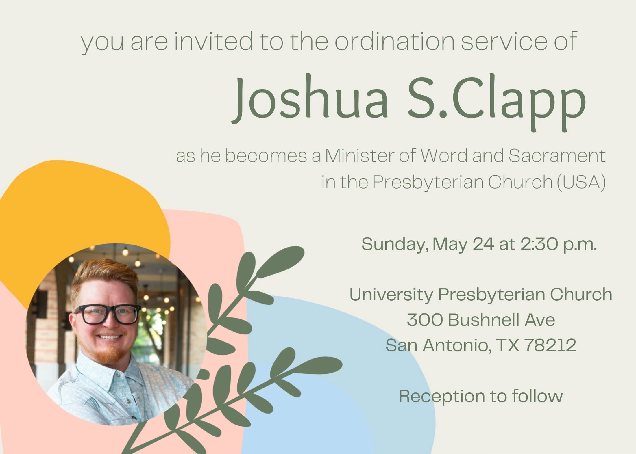 Ordination of Josh Clapp