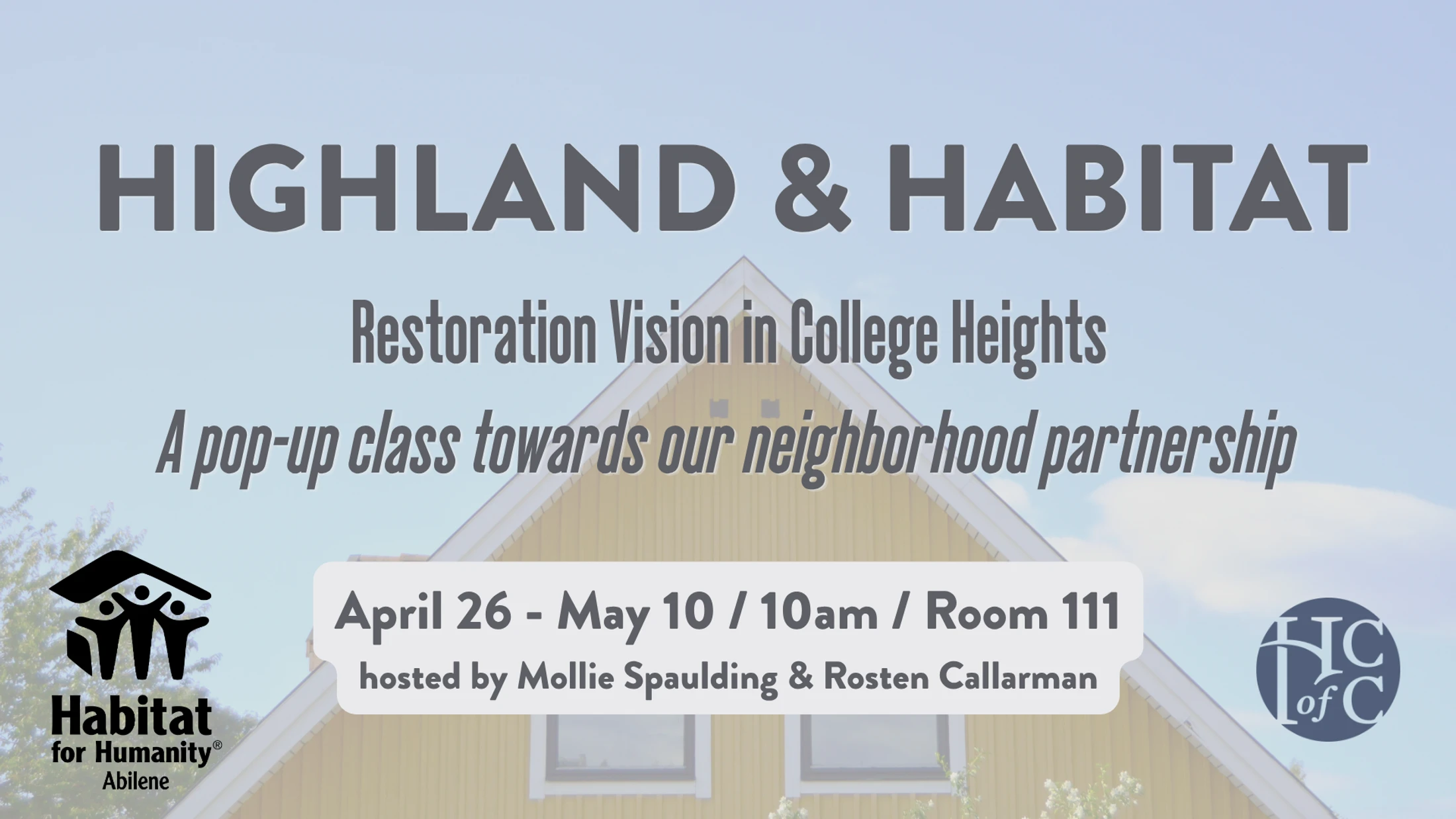 Highland and Habitat: A Pop-Up Class