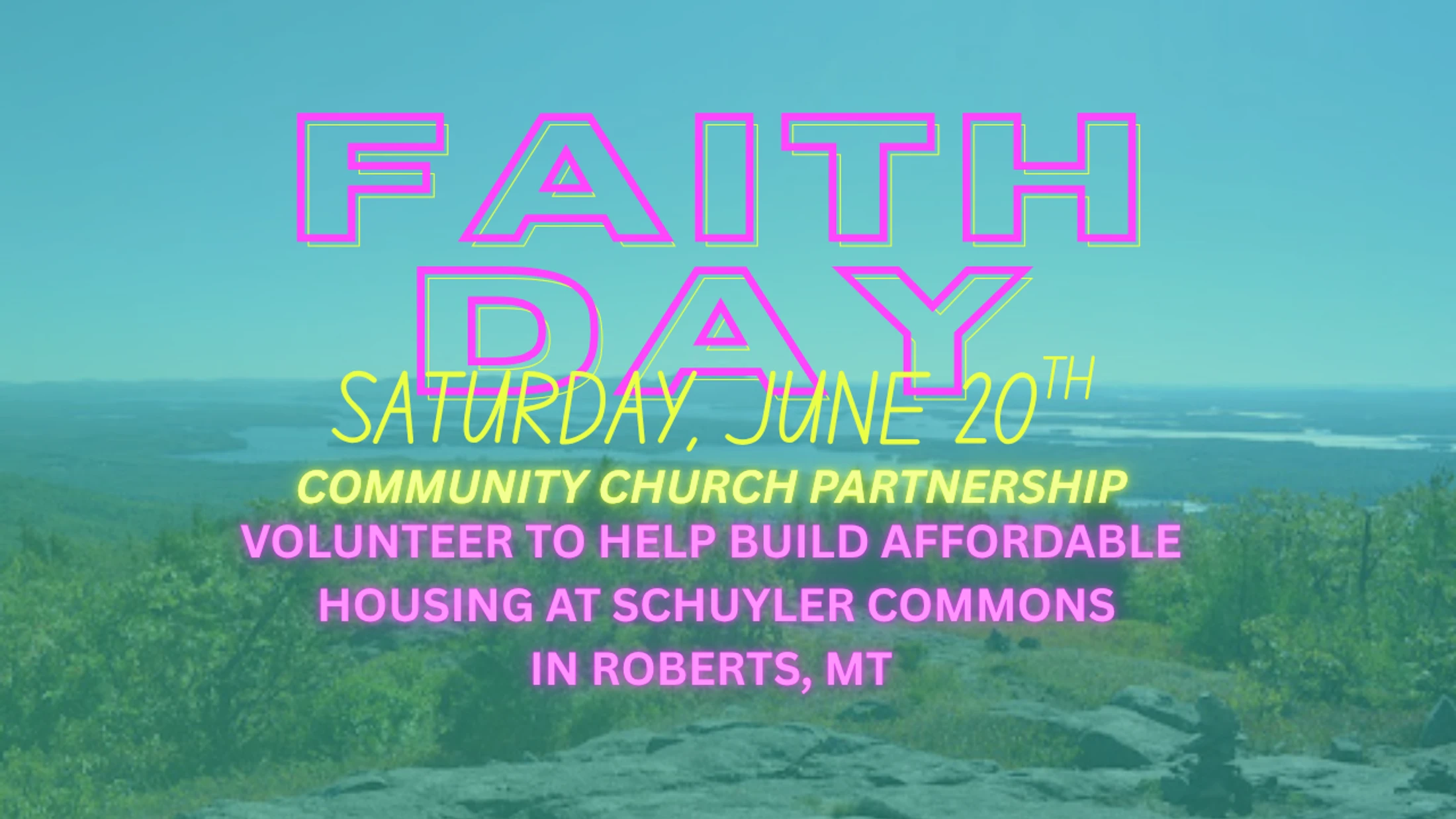 Faith Work Day at Schuyler Commons